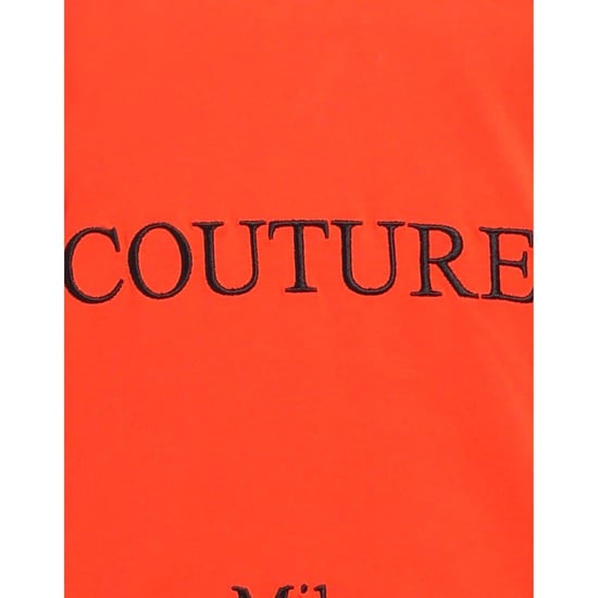 Moschino Couture - Oranges T-shirt Mit Glänzendem Logo - Image 4
