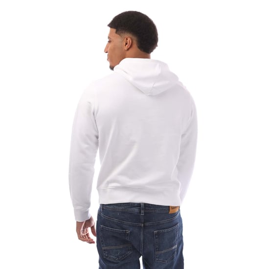 Diesel - Kapuzenpullover Mit Einfarbigem Logo In Leuchtendem Weiß - Image 3