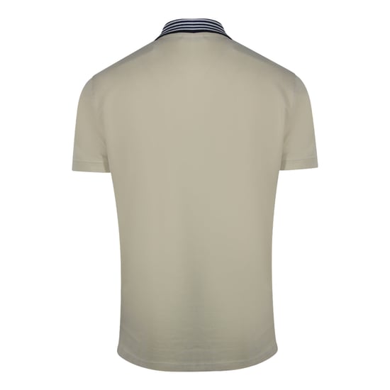 Cavalli Class - Beiges Poloshirt Mit Gestreiftem Kragen - Image 2
