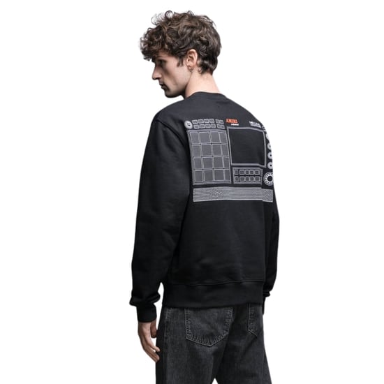 Amiri - Drum Machine - Schwarzer Pullover Mit Rundhalsausschnitt - Image 3