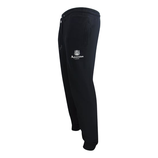 Aquascutum Active Basic Rib Track Pant Schwarze Jogginghose - Image 3