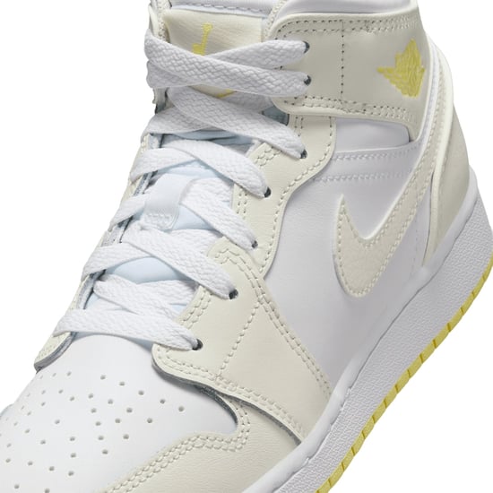 Nike Air Jordan 1 Mid (gs) Weiße High Tops Für Jugendliche - Image 3