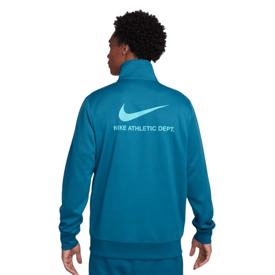 Blaue Trainingsjacke Mit Reißverschluss Und Nike-branding Auf Der Rückseite - Image 2