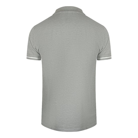 Cavalli Class - Graues Poloshirt Mit Leuchtendem Blumenlogo - Image 2