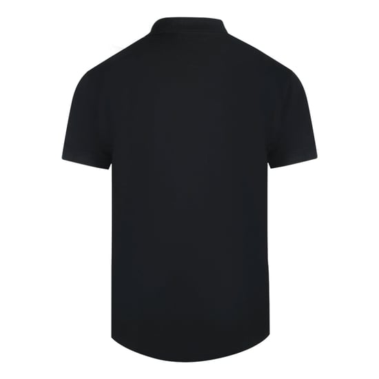 Cavalli Class - Schwarzes Poloshirt Mit Leuchtendem Blumenlogo - Image 2