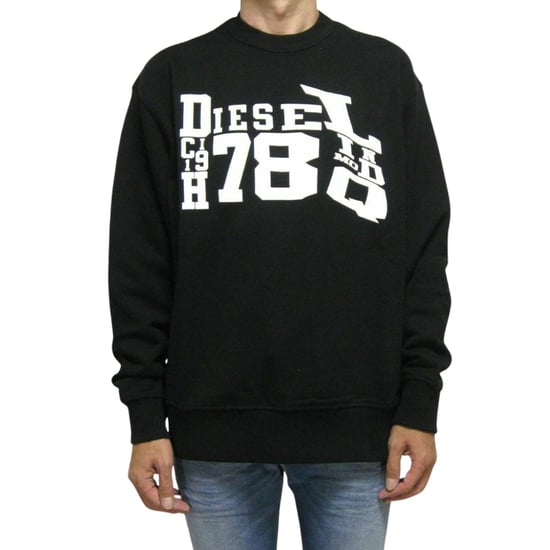 Diesel - Schwarzes Sweatshirt Mit Verzerrtem Logo - Image 1