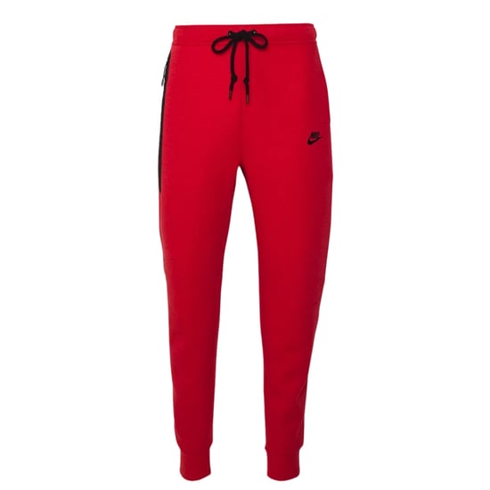 Nike - Schwarze Jogginghose Mit Verschweißten Reißverschlüssen Und Rot - Image 1