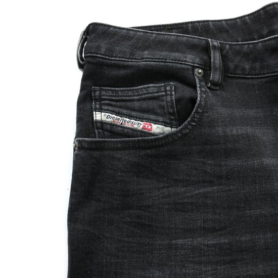 Diesel - D-yennox - Schwarze Jeanshose Mit Verblasstem Muster - Image 3