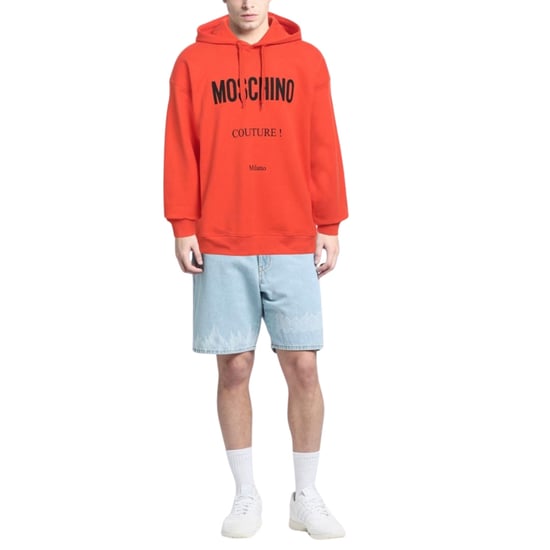 Orangefarbener Hoodie Von Moschino Couture Milano - Image 2