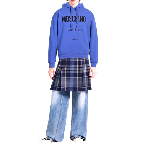 Blauer Kapuzenpullover Von Moschino Couture Milano - Image 2