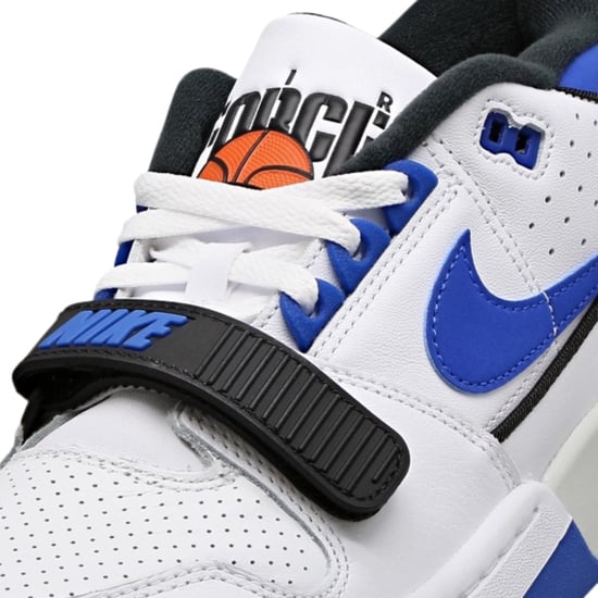 Nike Air Force Blaue Details Weiße Turnschuhe - Image 3