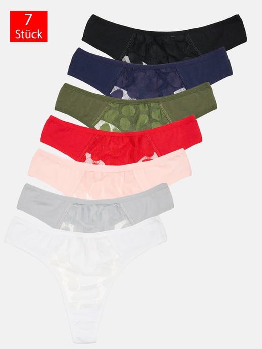 Tazzio Damen String 7er-Pack - Image 1