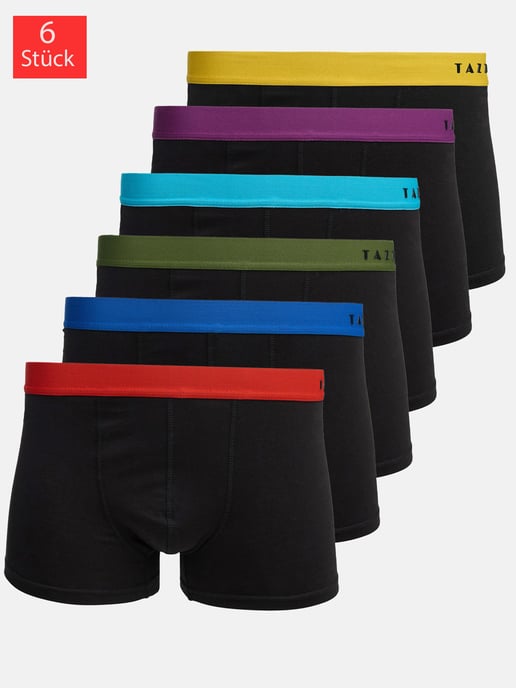 Tazzio Herren Boxershorts 6er Pack - Image 1