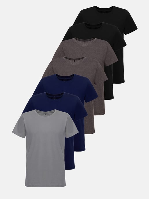 Tazzio Herren T-Shirt Rundhals 7er-Pack - Image 1