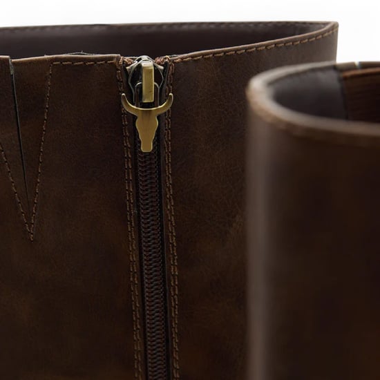 Windsorsmith Damen Oak Brown Kniehohe Stiefel aus Kunstleder mit Plateauabsatz - Niche - Image 6