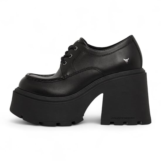 Windsorsmith Damen-Schnürschuhe aus schwarzem Leder mit dicker Plateausohle – Starcrossed - Image 3