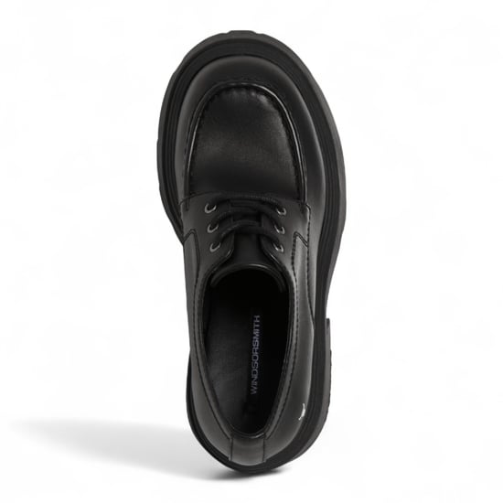 Windsorsmith Damen-Schnürschuhe aus schwarzem Leder mit dicker Plateausohle – Starcrossed - Image 5