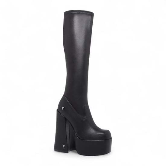 Windsorsmith Damen-Stiefel mit kniehohem Plateau und Gothic-Absatz, Schwarz – Survival - Image 4