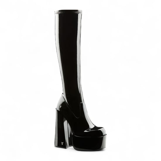 Windsorsmith Damen-Stiefel mit kniehohem Plateau und Gothic-Absatz, Schwarz - Saucy - Image 3