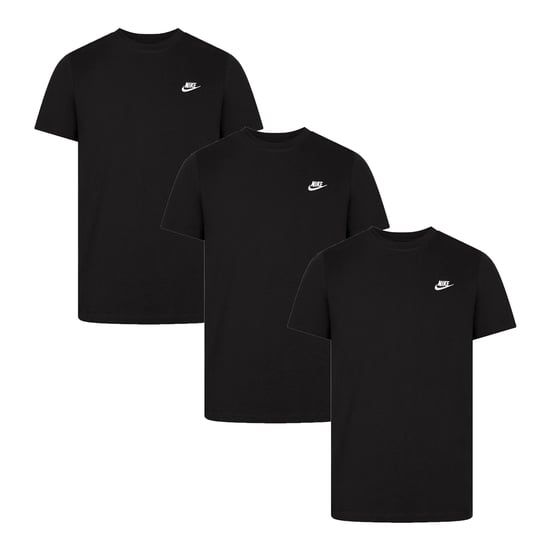 3er-Pack Nike Sportswear Club T-Shirts für Herren in Schwarz - Image 1
