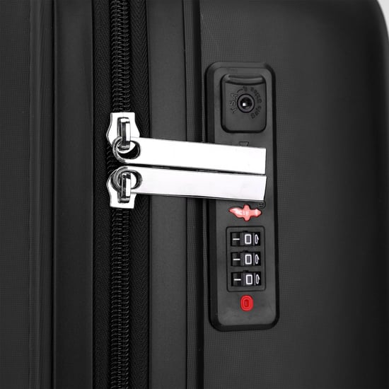 Hartschalenkoffer Schwarz Robustes Kofferset 8 Räder Kabinengepäck TSA Reisekoffer Urlaub - Image 6