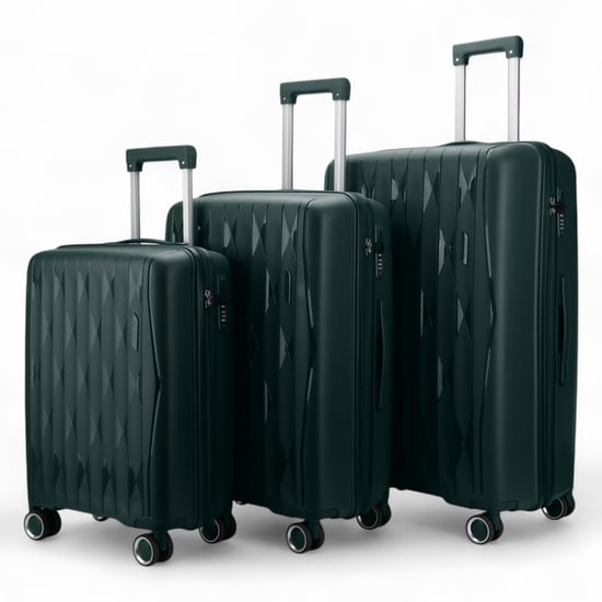 Hartschalenkoffer Grün Robustes Kofferset 8 Räder Kabine TSA Gepäckkoffer Urlaub Reise - Image 4