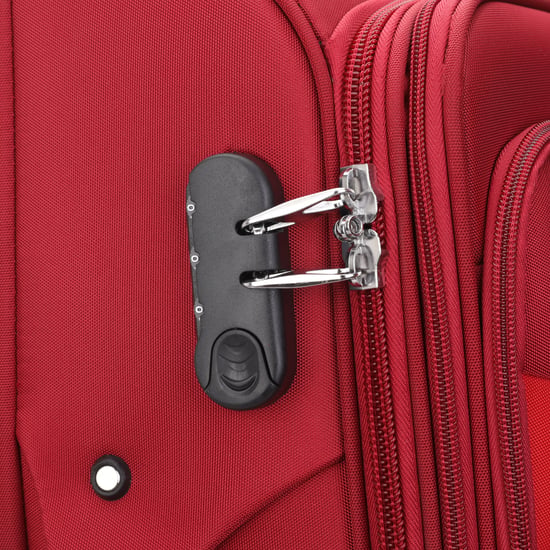 Roter erweiterbarer Weichschalenkoffer mit 8 Rädern, Gepäckset, leichtes Handgepäck - Image 6