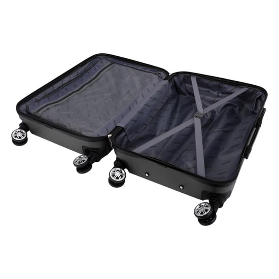 Hartschalenkoffer Anthrazit Schwarz Kabinenkoffer Robustes ABS Leichtgewicht Reisegepäck Urlaubstasche - Image 6