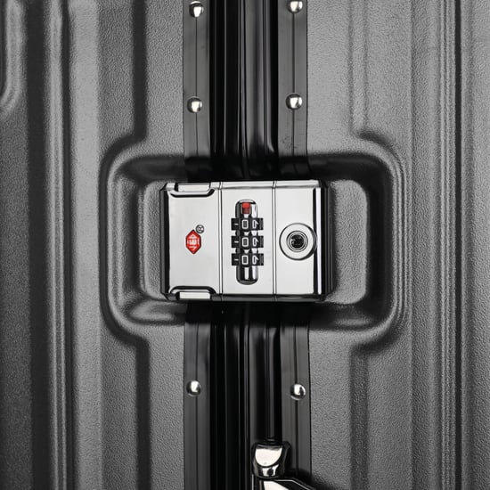 Hartschalenkoffer Anthrazit Schwarz Robuster 8-Rollen-Gepäck Handgepäck Koffer - Image 6