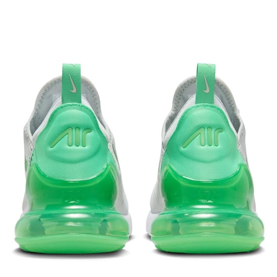 Nike Air Max 270 Trainer in Silber/Weiß/Grün - Image 4