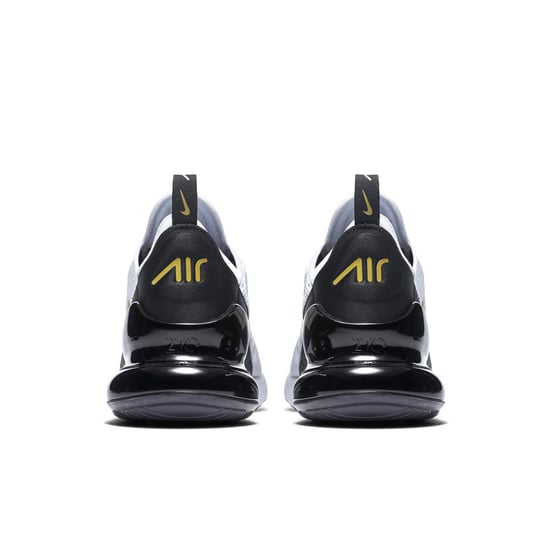 Nike Air Max 270 Sneaker in Weiß/Metallic Gold/Schwarz - Image 2