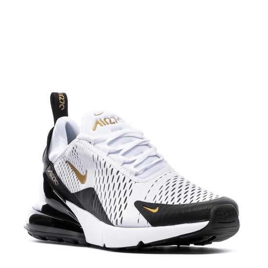 Nike Air Max 270 Sneaker in Weiß/Metallic Gold/Schwarz - Image 3