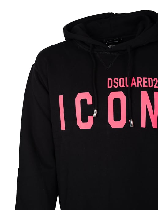 Dsquared2 Sweatshirt Icon Hoodie Herren schwarz - Image 3
