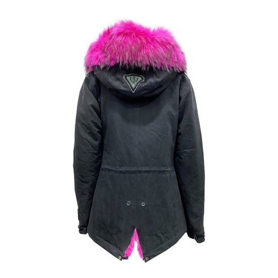 As65 Parkajacke aus Canvas mit Verzierung - Image 2