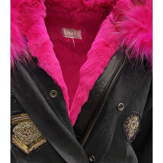 As65 Parkajacke aus Canvas mit Verzierung - Image 4
