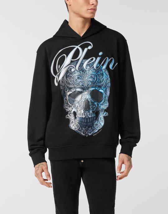 Philipp Plein Hoodie mit Gradient-Skull-Print - Schwarz - Image 3