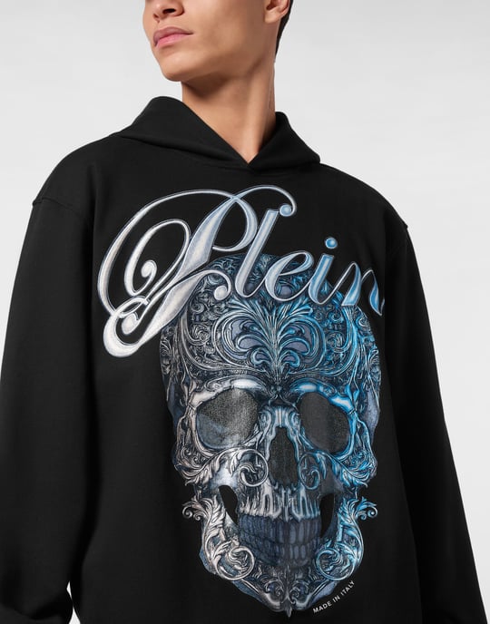 Philipp Plein Hoodie mit Gradient-Skull-Print - Schwarz - Image 4