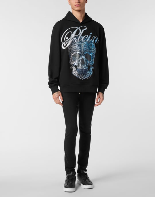 Philipp Plein Hoodie mit Gradient-Skull-Print - Schwarz - Image 5