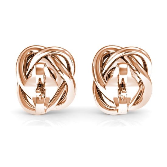 Simply Perlen-Ohrringe – Roségold und Kristall - Image 3