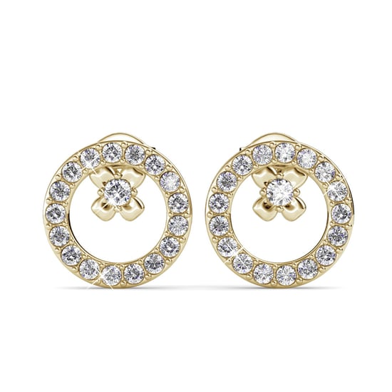 Eliza-Ohrringe – Gold und Kristall - Image 2