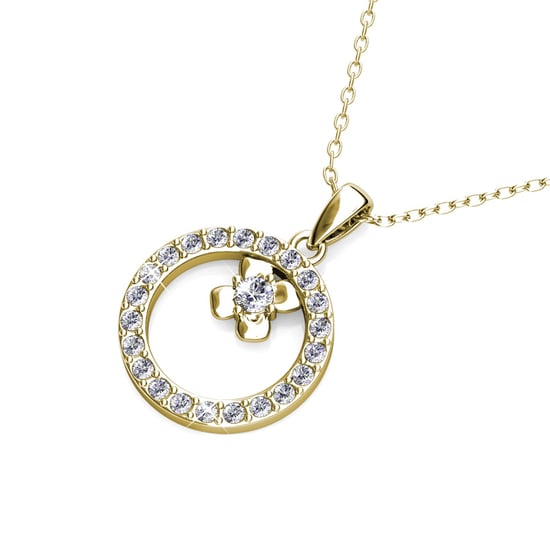 Eliza-Anhänger – Gold und Kristall - Image 2