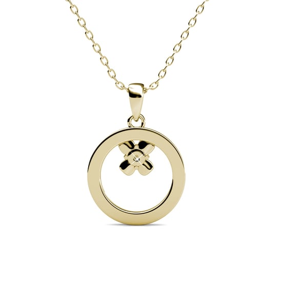 Eliza-Anhänger – Gold und Kristall - Image 4