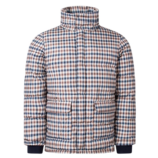 Aquascutum Active Pufferjacke In Beige Mit Karomuster - Image 1