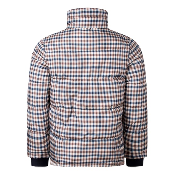 Aquascutum Active Pufferjacke In Beige Mit Karomuster - Image 2