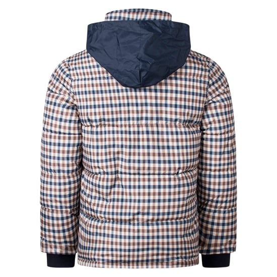 Aquascutum Active Pufferjacke In Beige Mit Karomuster - Image 5