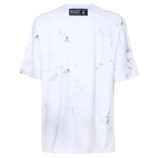 Balmain - Weißes T-shirt Mit Skizzen-logo - Image 2