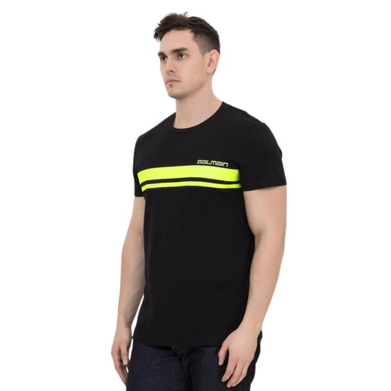 Balmain - Schwarzes T-shirt Mit Neonlogo - Image 3