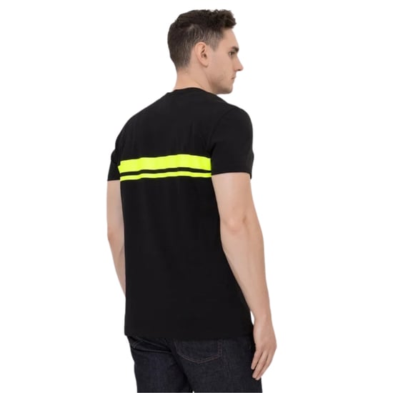 Balmain - Schwarzes T-shirt Mit Neonlogo - Image 4