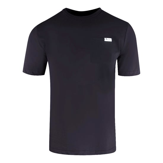 Aquascutum Active T-shirt Mit Kleiner Tasche, Schwarz - Image 1