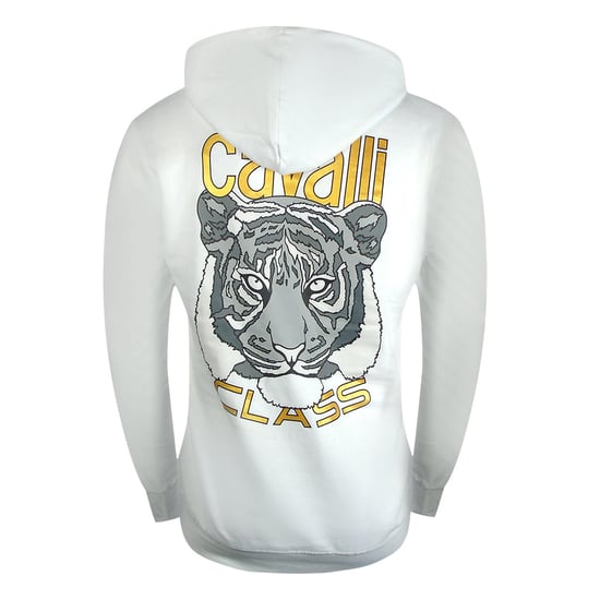 Cavalli Class - Kapuzenpullover Mit Tiger-grafik In Off-white - Image 2